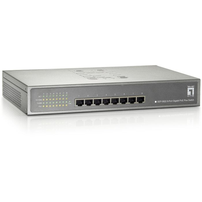 Switch 8x GE GEP-0822 240W 8xPoE+ 1