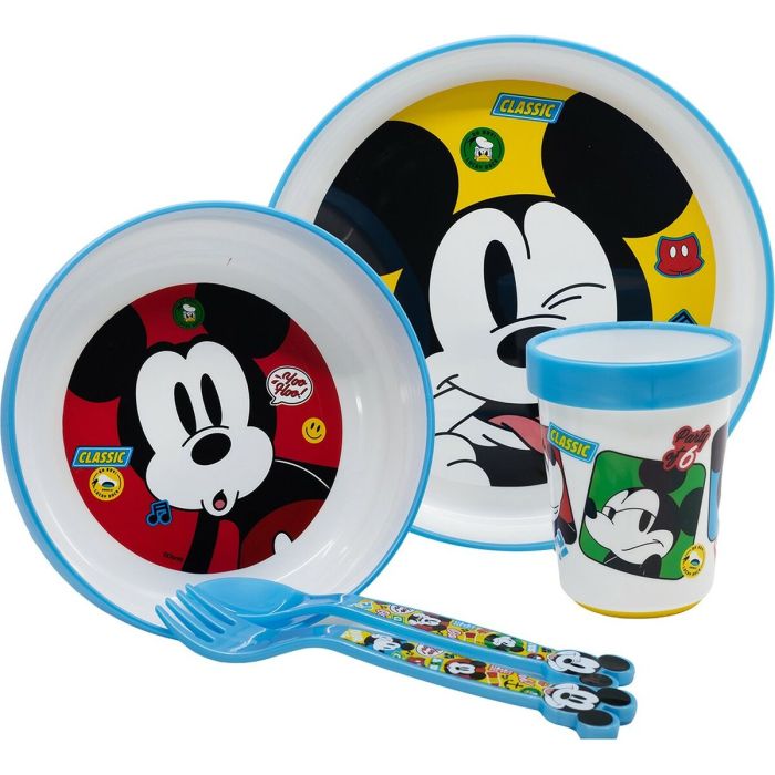 Ensemble Vaisselle pour Enfants Mickey Mouse CZ11306 Plastique (5 Pièces) 3