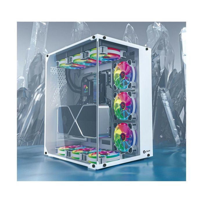 Boîtier ATX semi-tour Talius CRONOS Blanc 2