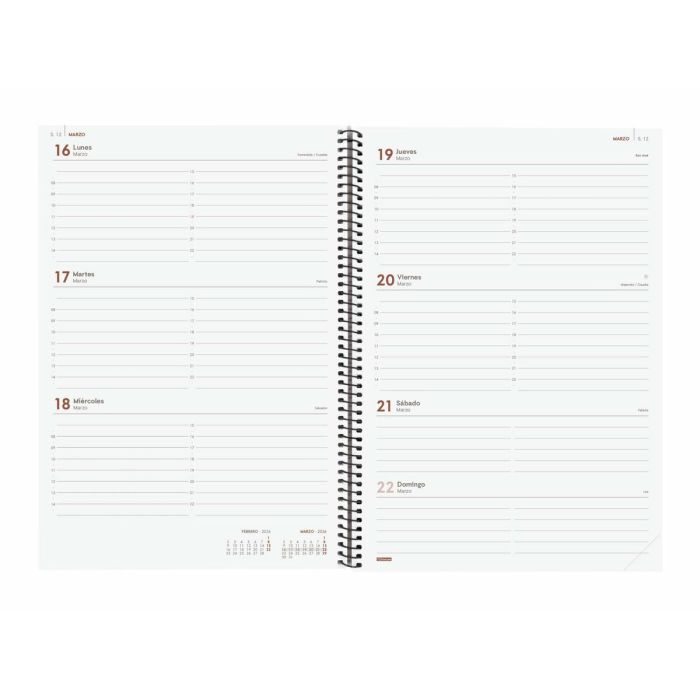 Agenda Finocam OPAQUE Noir A4 21 x 29,7 cm 2026 3
