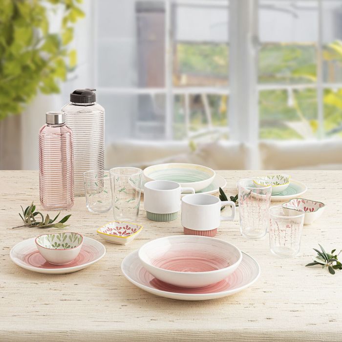 Bouteille d'eau Quid Velvet Rose verre 1 L (12 Unités)