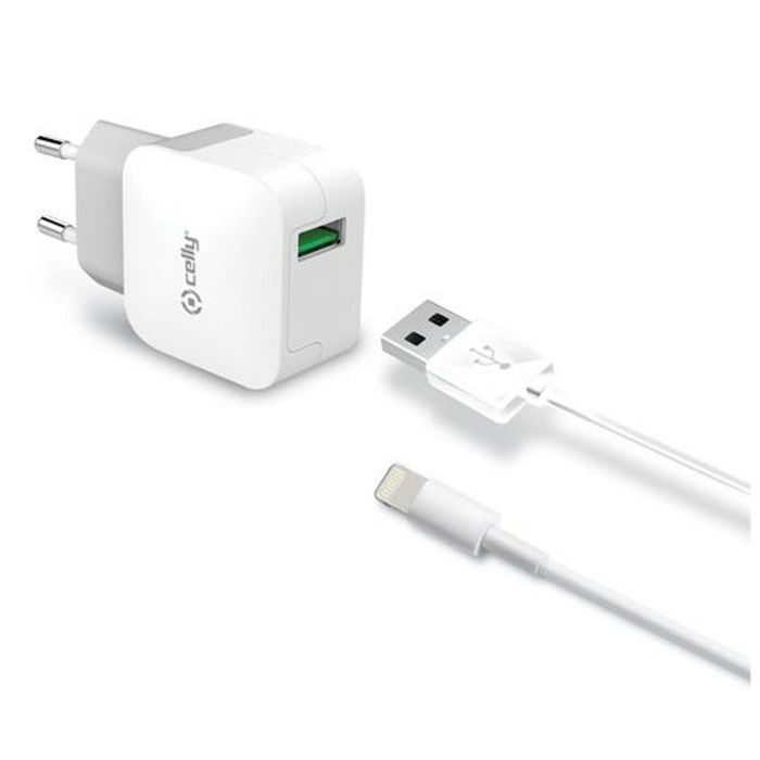 Chargeur mural Celly Blanc 12 W (5 Unités) 1