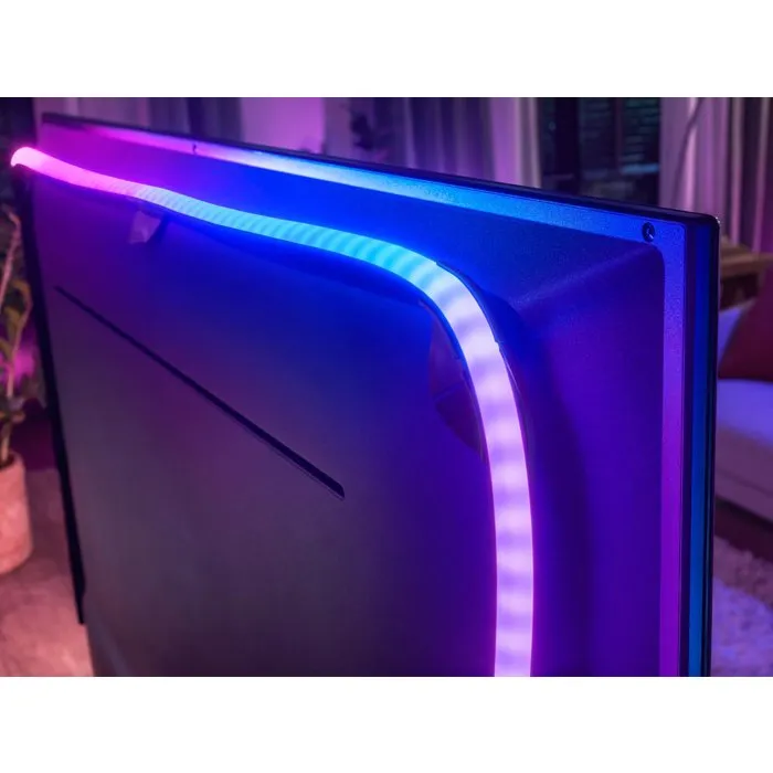 Philips Hue Play Lightstrip Gradient - Ruban LED ambiant pour TV avec sync Box (vendu séparément) - Compatible PC