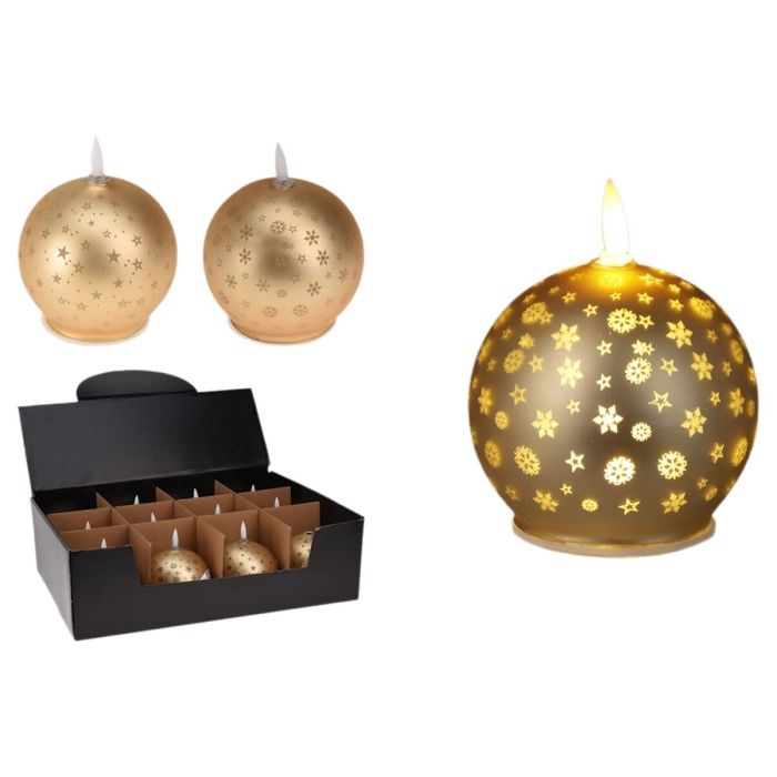 Bougie LED Lifetime Doré Boule de Noël (AAA) 2 Bougie LED Lifetime Doré Boule de Noël (AAA) 2