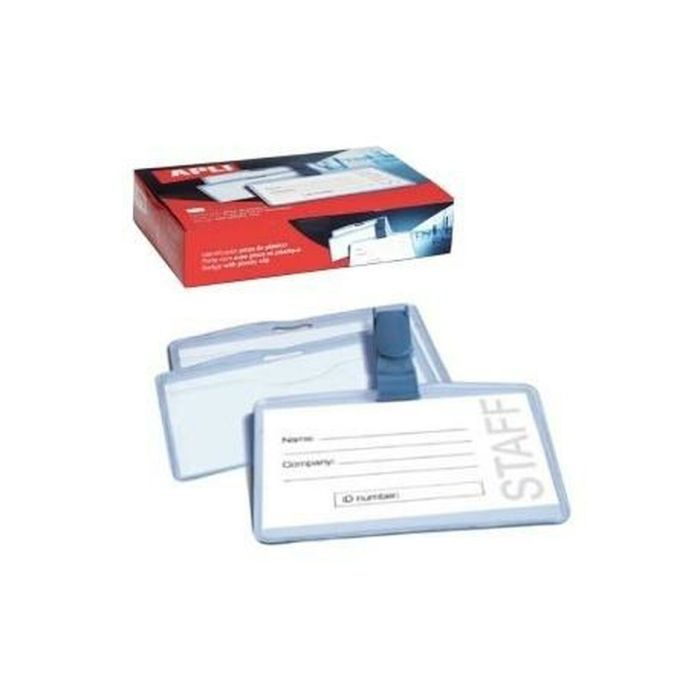 Étui pour Carte d'Identité Apli Transparent Plastique 90 x 56 mm 25 Pièces (18 Unités) 1 Étui pour Carte d'Identité Apli Transparent Plastique 90 x 56 mm 25 Pièces (18 Unités) 1