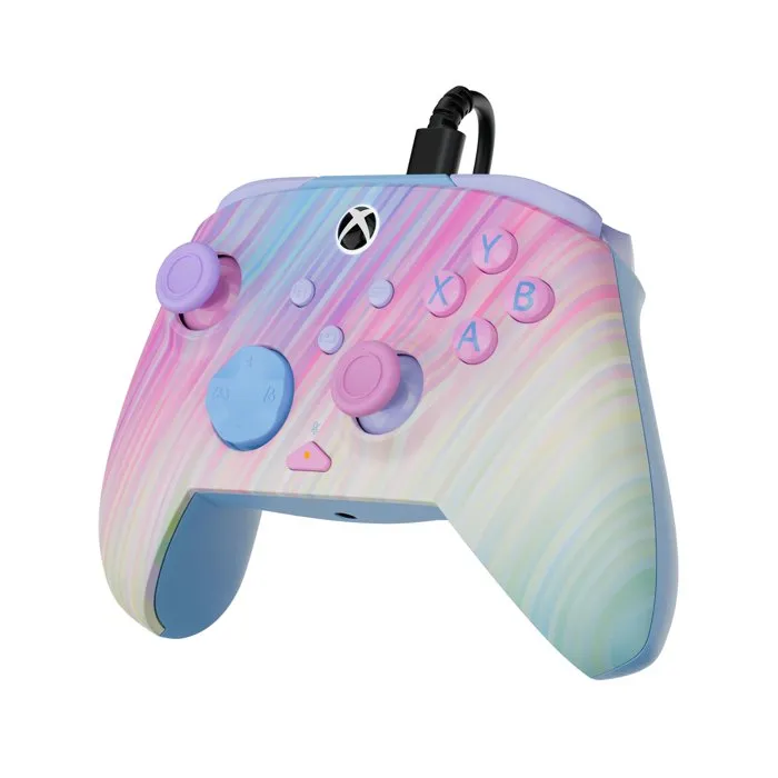 Turtle Beach Rematch Advanced Manette Filaire Phosphorescente Cotton Candy pour Xbox Series X|S, Xbox One et PC