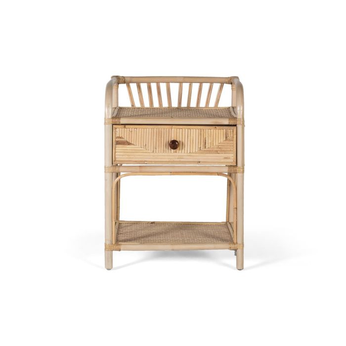 GINER Y COLOMER - Table de chevet en rotin naturel - 50 cm de longueur, 40 cm de largeur, 65 cm de hauteur - Mobilier de chambre 0 GINER Y COLOMER - Table de chevet en rotin naturel - 50 cm de longueur, 40 cm de largeur, 65 cm de hauteur - Mobilier de chambre 0