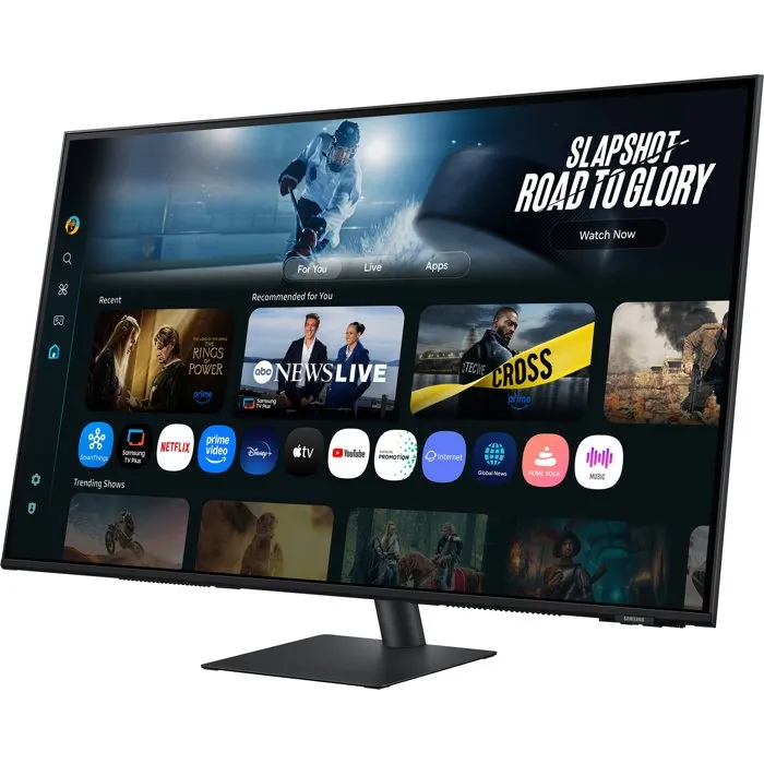 Samsung Moniteur Intelligent 32" M7 M70F, UHD 4K, 60Hz, Dalle VA, 4ms, HDR10, Connectivité USB-C 65W, HDMI, Haut-parleurs Intégrés, Noir