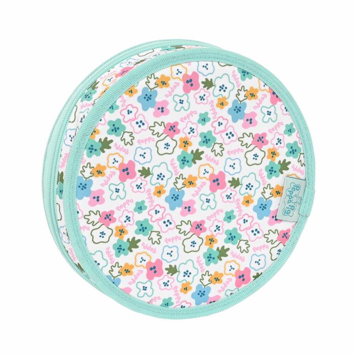 Pochette crayons Peppa Pig Cosy corner Rond Bleu clair (18 Pièces) 2