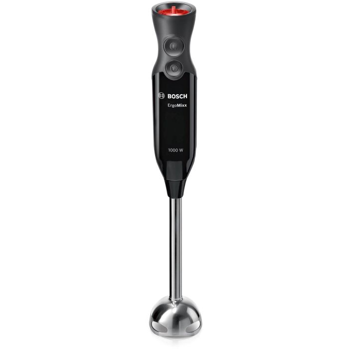 Bosch Mixeur plongeant MS6CB61V1 ErgoMixx, 1000 W, 12 vitesses + turbo, système de mise sous vide Fresh Vacuum, bol mixeur, 4 lames inox, noir