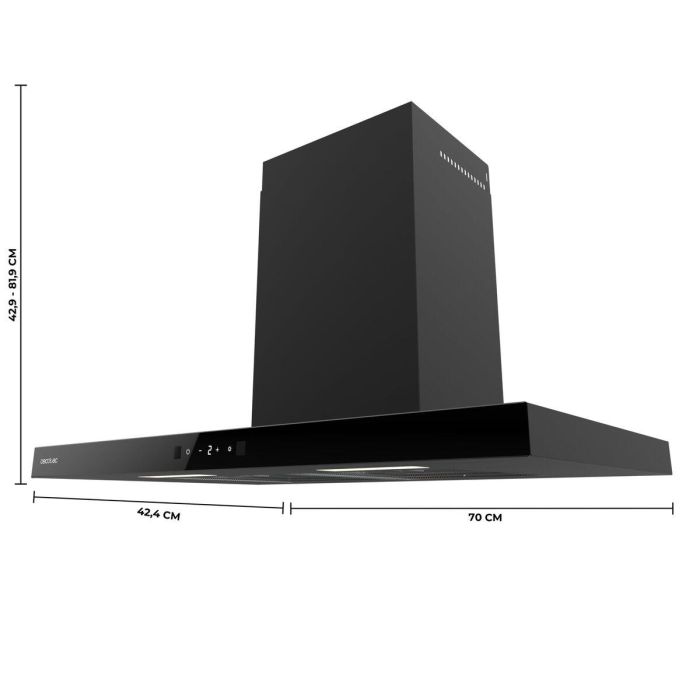 Hotte conventionnelle Cecotec Flux TT 704400 90/120cm A++ Noir Inox filtres lave-vaisselle 0 Hotte conventionnelle Cecotec Flux TT 704400 90/120cm A++ Noir Inox filtres lave-vaisselle 0