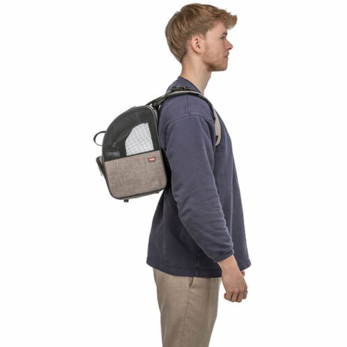 Sac en bandoulière pour animaux de compagnie Trixie Marron Beige 41 × 30 × 21 cm 1