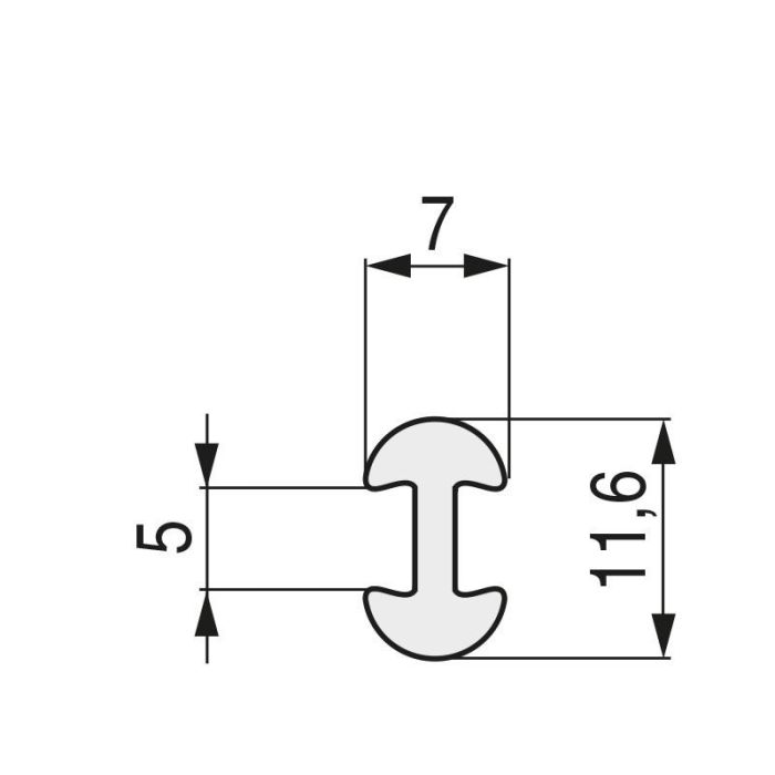 Perfil Tapagrapa 12X7Mm 130M Beige Q&Q 1 Perfil Tapagrapa 12X7Mm 130M Beige Q&Q 1