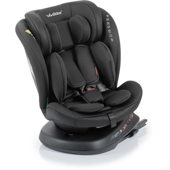 Siege auto - BABYAUTO - Sigma IFix Vivitta - Groupe 0/1/2/3 - 40/150 cm - Isofix + Top tether - Pivotant 360° - Inclinable - Noir 1 Siege auto - BABYAUTO - Sigma IFix Vivitta - Groupe 0/1/2/3 - 40/150 cm - Isofix + Top tether - Pivotant 360° - Inclinable - Noir 1