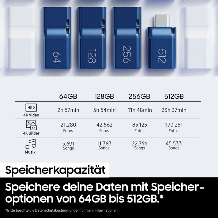 Clé USB Samsung MUF-512DA4/APC Gris 512 GB 5 Clé USB Samsung MUF-512DA4/APC Gris 512 GB 5