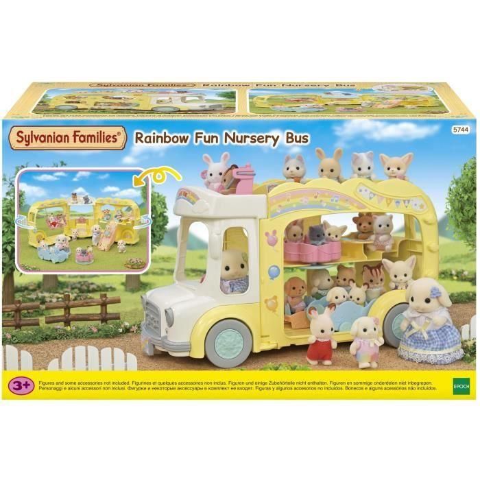 SYLVANIAN FAMILIES 5744 - Le bus et sa cour de récréation 1