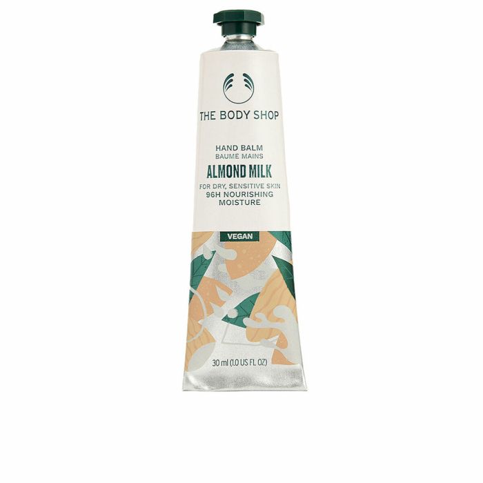 The Body Shop Baume pour les mains Lait d'Amande 30 ml - Hydratant, adoucissant, 97% d'ingrédients naturels, vegan