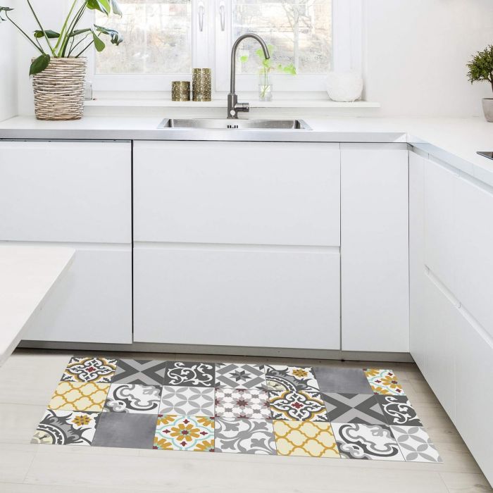 Tapis en vinyle Stor Planet Croma Patch Gris Ambre 100 % PVC (50 x 110 cm) 2 Tapis en vinyle Stor Planet Croma Patch Gris Ambre 100 % PVC (50 x 110 cm) 2