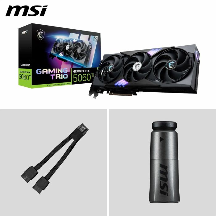 Carte Graphique MSI RTX 5060 Ti 16G GAMING TRIO OC 1