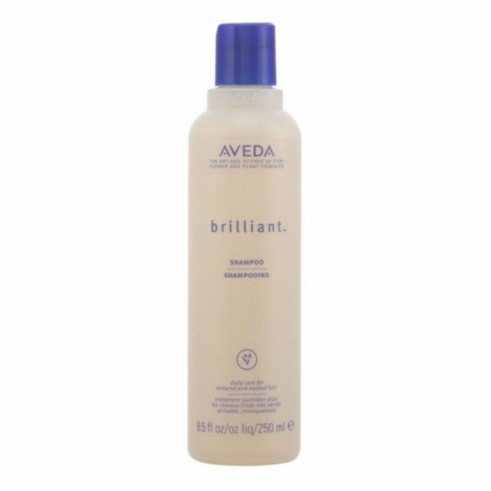 Aveda Shampooing Brilliant Unisexe Tous Types de Cheveux Hydratation et Brillance 250 ml