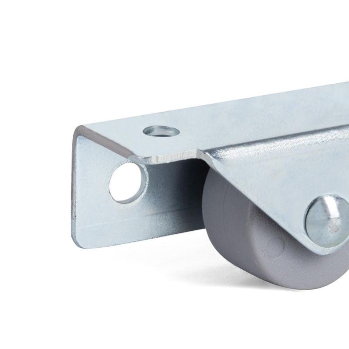 Rueda Fija Noria Aro De Goma Ø25 H28 P/Nido Soporte De Acero Zincado. Aro Goma Gris. Q&Q 2 Rueda Fija Noria Aro De Goma Ø25 H28 P/Nido Soporte De Acero Zincado. Aro Goma Gris. Q&Q 2