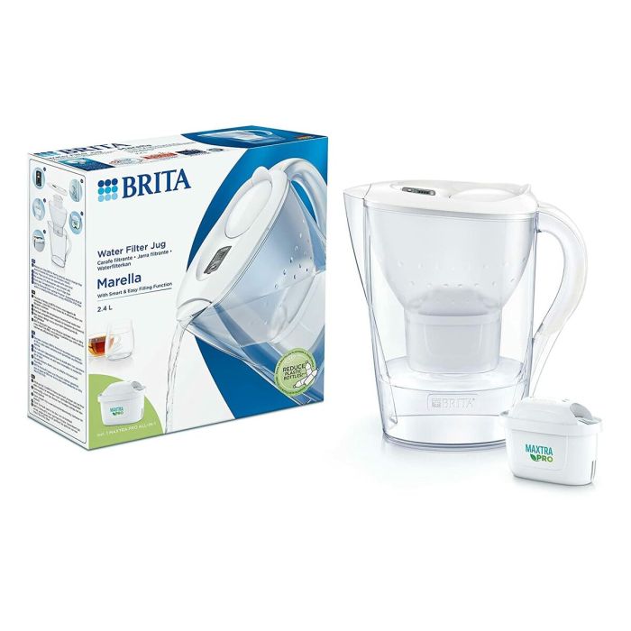 Carafe Filtrante Brita Marella Blanc 2,4 L 1 Carafe Filtrante Brita Marella Blanc 2,4 L 1