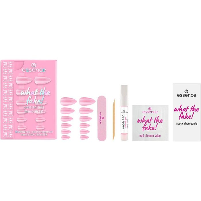 Essence Faux Ongles ! Lot De 6 Faux Ongles N° 02 - Œil De Chat 1