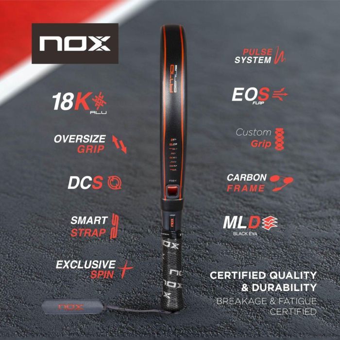 Raquette de Padel Nox-Xtreme AT10 Genius 12K Fibre de Carbone 2