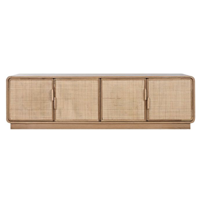 Meubles de télévision Home ESPRIT Naturel Rotin Chêne 157 x 40 x 46 cm 1