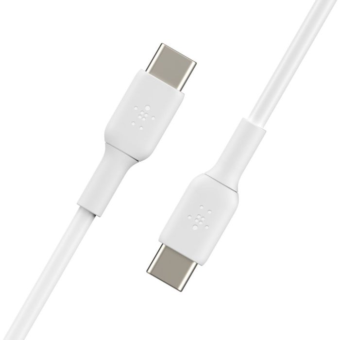 Câble USB-C vers USB-C Belkin CAB003bt2MWH Blanc 2 m 10