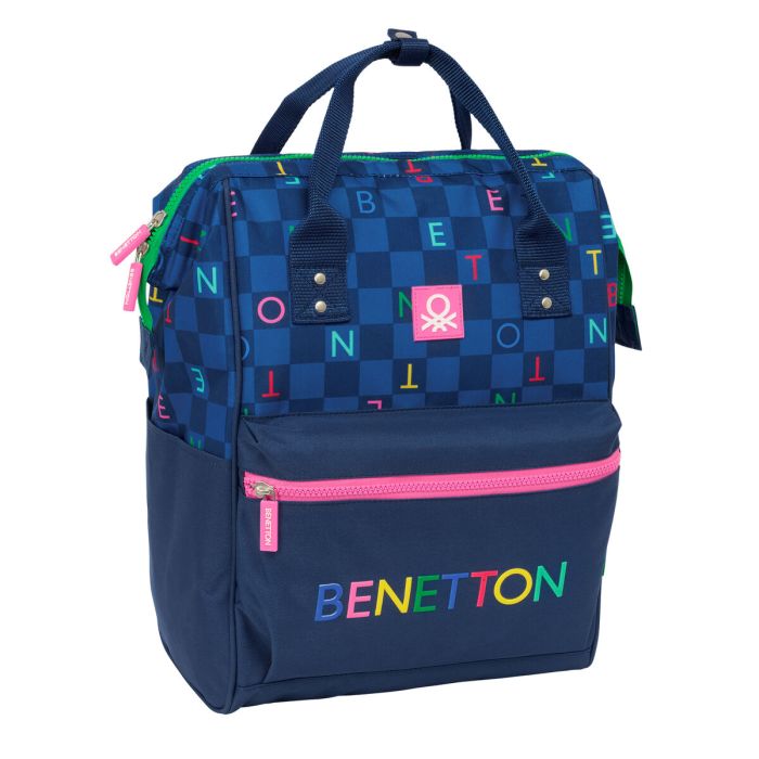Cartable Benetton benetton Blue marine 27 x 40 x 19 cm 0 Cartable Benetton benetton Blue marine 27 x 40 x 19 cm 0