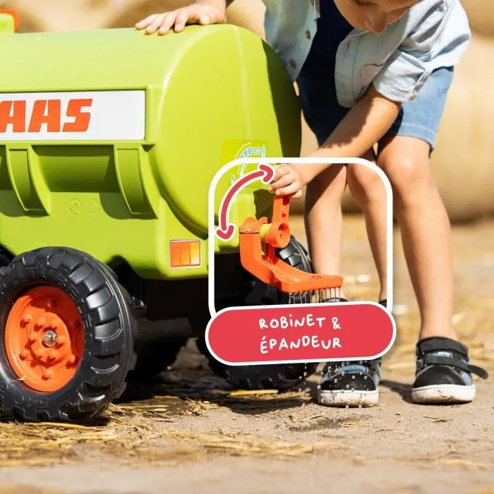 Falk Remorque Citerne FAL3016200000969 Capacité 30L Verte Compatible Tracteurs Falk (3-7 Ans) Fabriqué en France 3