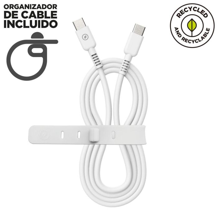 Câble USB-C vers USB-C Muvit for Change Blanc 3 m 7