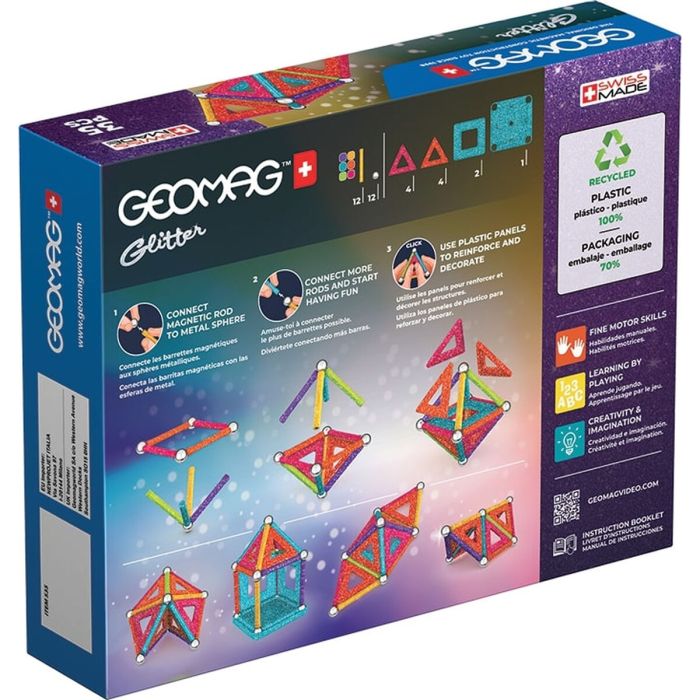 Playset Geomag Glitter (35 Pièces) 3