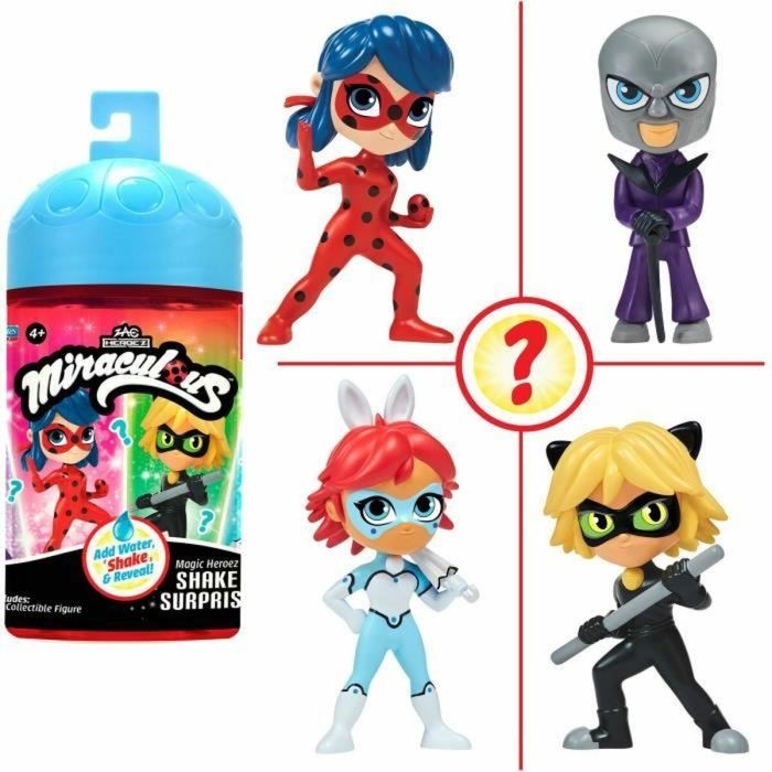 Bandai Miraculous Ladybug Muñecas Sorpresa Chibi Cambian de Color 10 cm BAN3701405826840