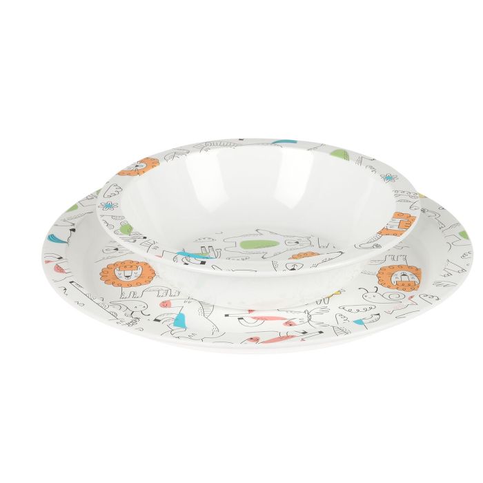 Set de vaisselle pour enfants Safta Zoo Polyester 26 x 26 x 9 cm 6