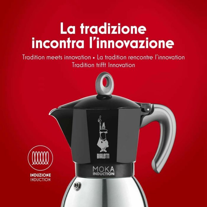 Cafetière Italienne Bialetti 0006934/NP Noir Aluminium 10 Cafetière Italienne Bialetti 0006934/NP Noir Aluminium 10