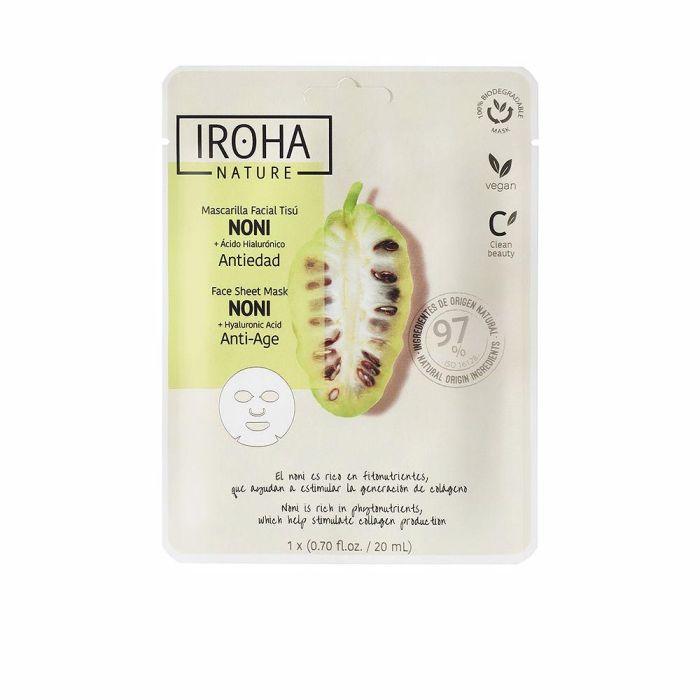 Iroha Nature Mask Noni + Hyaluronic Acid 0 Iroha Nature Mask Noni + Hyaluronic Acid 0
