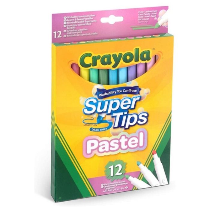 Ensemble de Marqueurs Pastel Crayola Lavable (12 uds) 0 Ensemble de Marqueurs Pastel Crayola Lavable (12 uds) 0