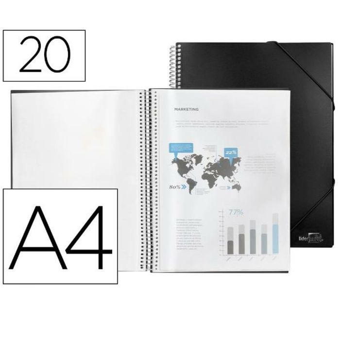 Dossier Liderpapel EC30 Noir A4