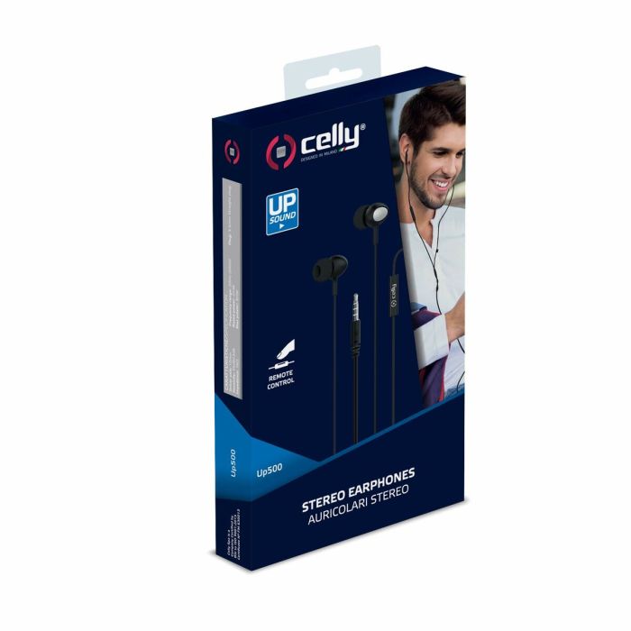 Casques avec Microphone Celly UP500BK Noir 6