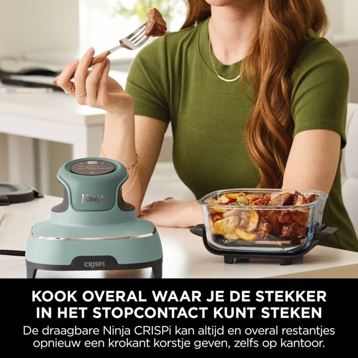 Friteuse à Air NINJA CRISPI Vert 1700 W 3,8 L 12 Friteuse à Air NINJA CRISPI Vert 1700 W 3,8 L 12