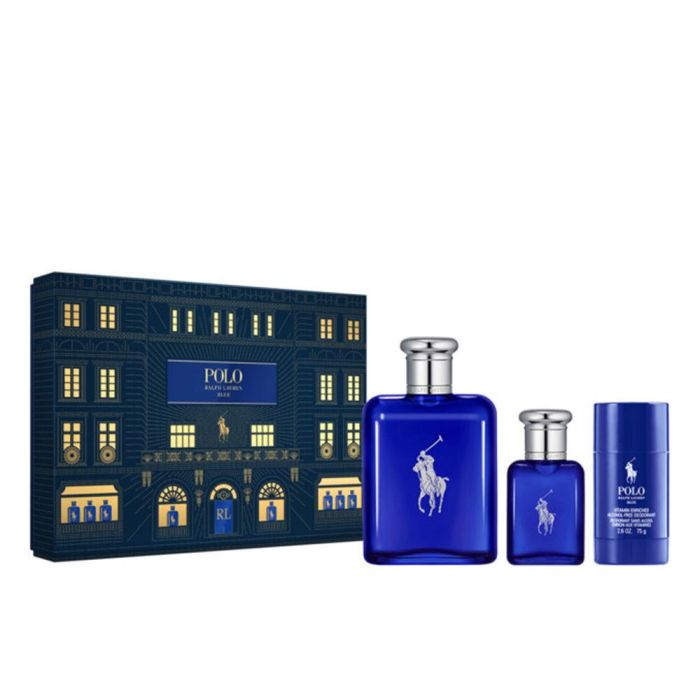 Ralph Lauren Etui Polo Bleu 3 Piezas