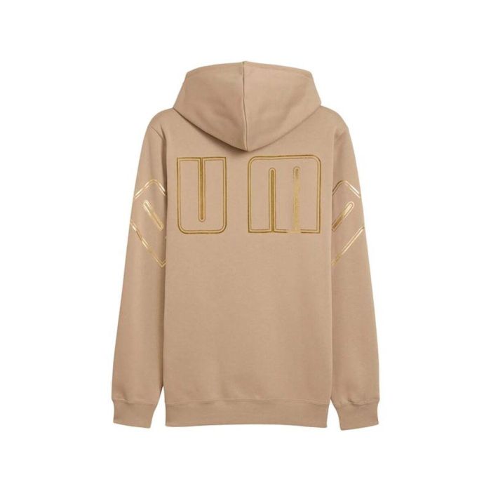 Sweat à capuche homme Puma Maximal Metallic Beige 1