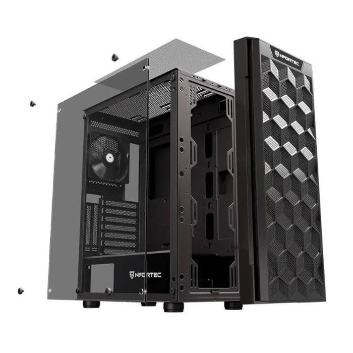 Boîtier ATX semi-tour Nfortec NF-CS-AZIR-B Noir 4