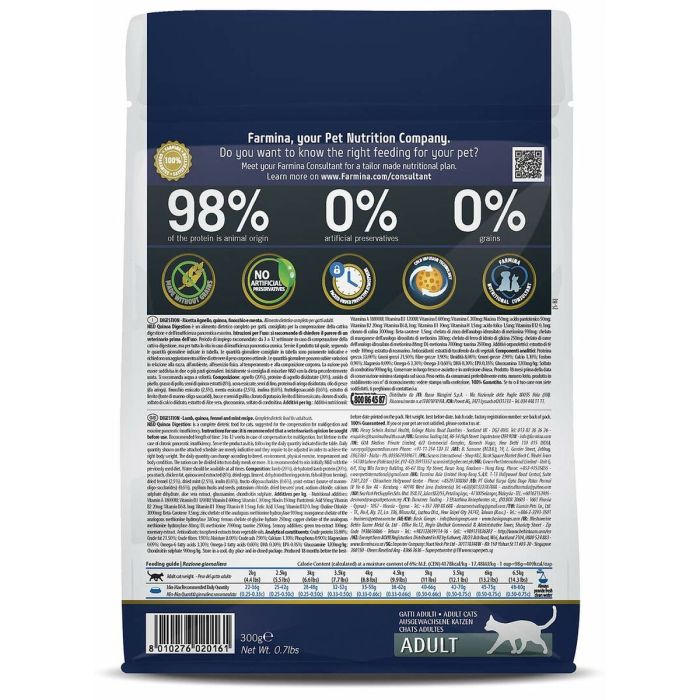 Aliments pour chat Farmina N&D Adulte Myrtille Agneau 300 g 1