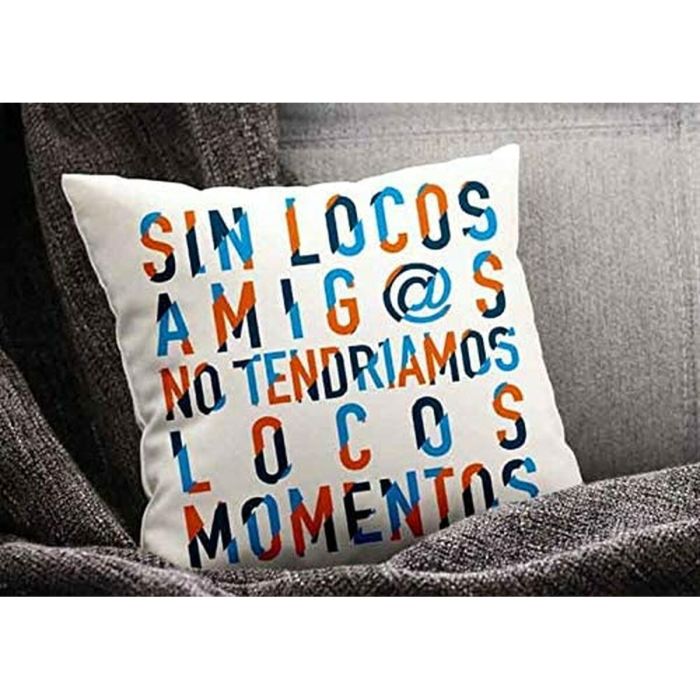 Coussin Roymart SIN LOCOS AMIGOS Blanc 40 x 40 cm 1