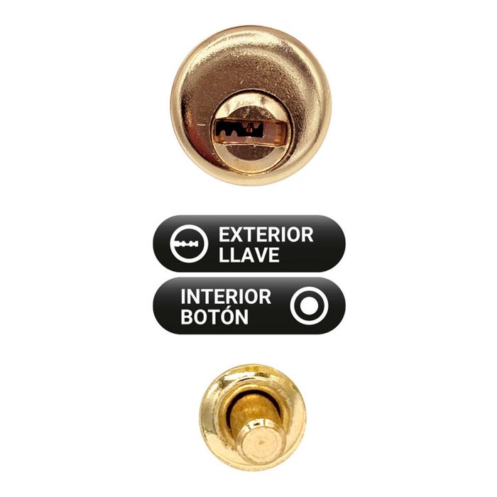 Serrure de sécurité Micel crr10 86b/50 Acier Laiton 50 mm Recouvrir 1