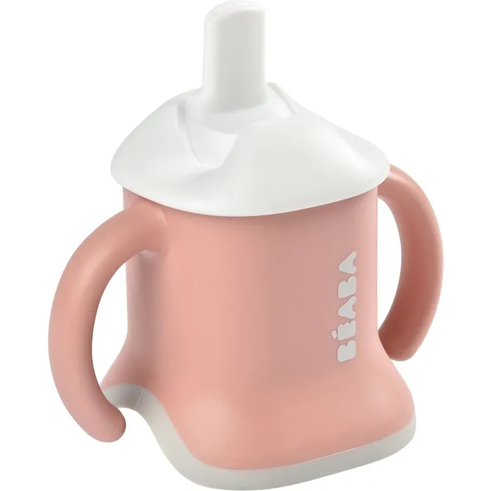 BEABA evoluclip - Tasse d'apprentissage évolutive 3 en 1 pour bébé (biberon, gourde, verre) - Ancien Rose 3 BEABA evoluclip - Tasse d'apprentissage évolutive 3 en 1 pour bébé (biberon, gourde, verre) - Ancien Rose 3