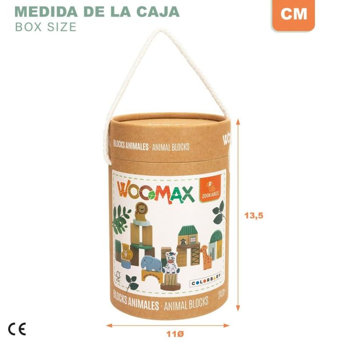 Set de construction Woomax animaux 28 Pièces (6 Unités) 1 Set de construction Woomax animaux 28 Pièces (6 Unités) 1